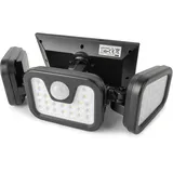 ENTAC Wandlampe outdoor mit PIR & Solarfunktion 3fach 600 lm IP65