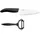 Kyocera Messer-Set 2-tlg. Santokumesser 1 x Kochmesser schwarz Keramik