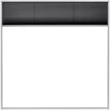 vidaXL Insektenschutz-Plissee für Fenster 120 x 120 cm Grau/Schwarz