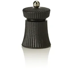 WAS Germany Pfeffermühle mit Carbonstahl Mahlwerk IRON CRUSH, Höhe 9,5 cm, schwarz, Carbonstahl, Gusseisen