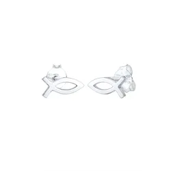 Elli Kinder Stecker Fisch Symbol Religion 925 Silber silberfarben Damen 