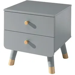 Nachttisch VIPACK "Billy", grau, B:43cm H:45,2cm T:40cm, Tische