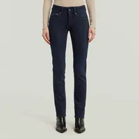 G-Star Midge Slim Straight Jeans - Rinsed Ink Blue