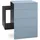 Vladon Nachtschrank Queens 60 x 63 x 36 cm Blau/Petrol