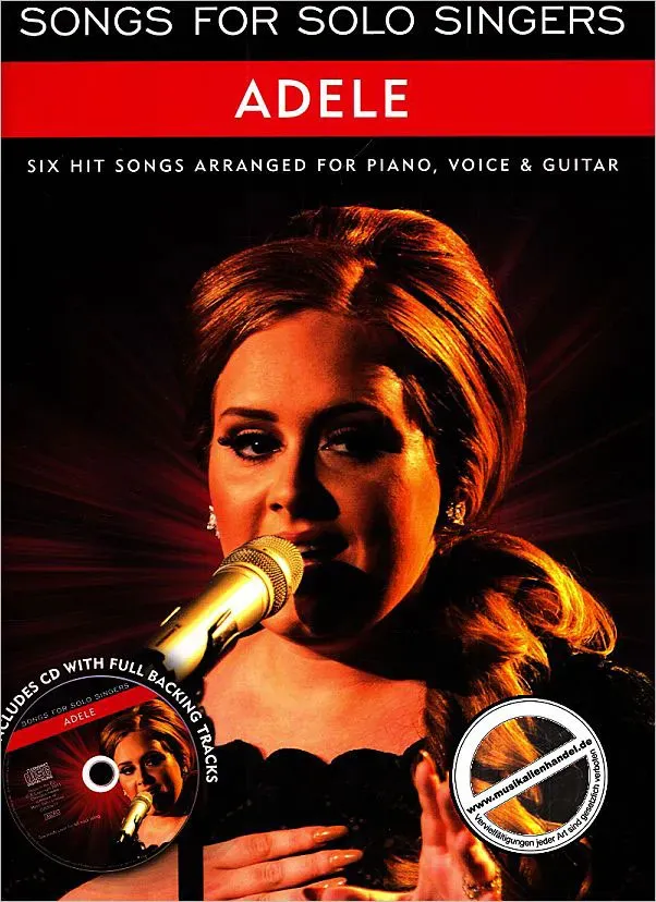 Songs for Solo Singers - Adele - Piano, Gitarre, Gesang inkl. CD