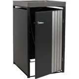 MCW Mülltonnenbox MCW-O67-PK-1 68 x 125 x 84 cm schwarz