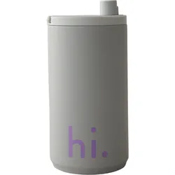 Design Letters Hi Reisebecher 350 ml grau