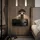 lookway Nachtschrank BLANCO 45 x 20 x 36,6 cm Schwarz