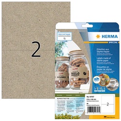 40 HERMA Etiketten braun 210,0 x 148,0 mm