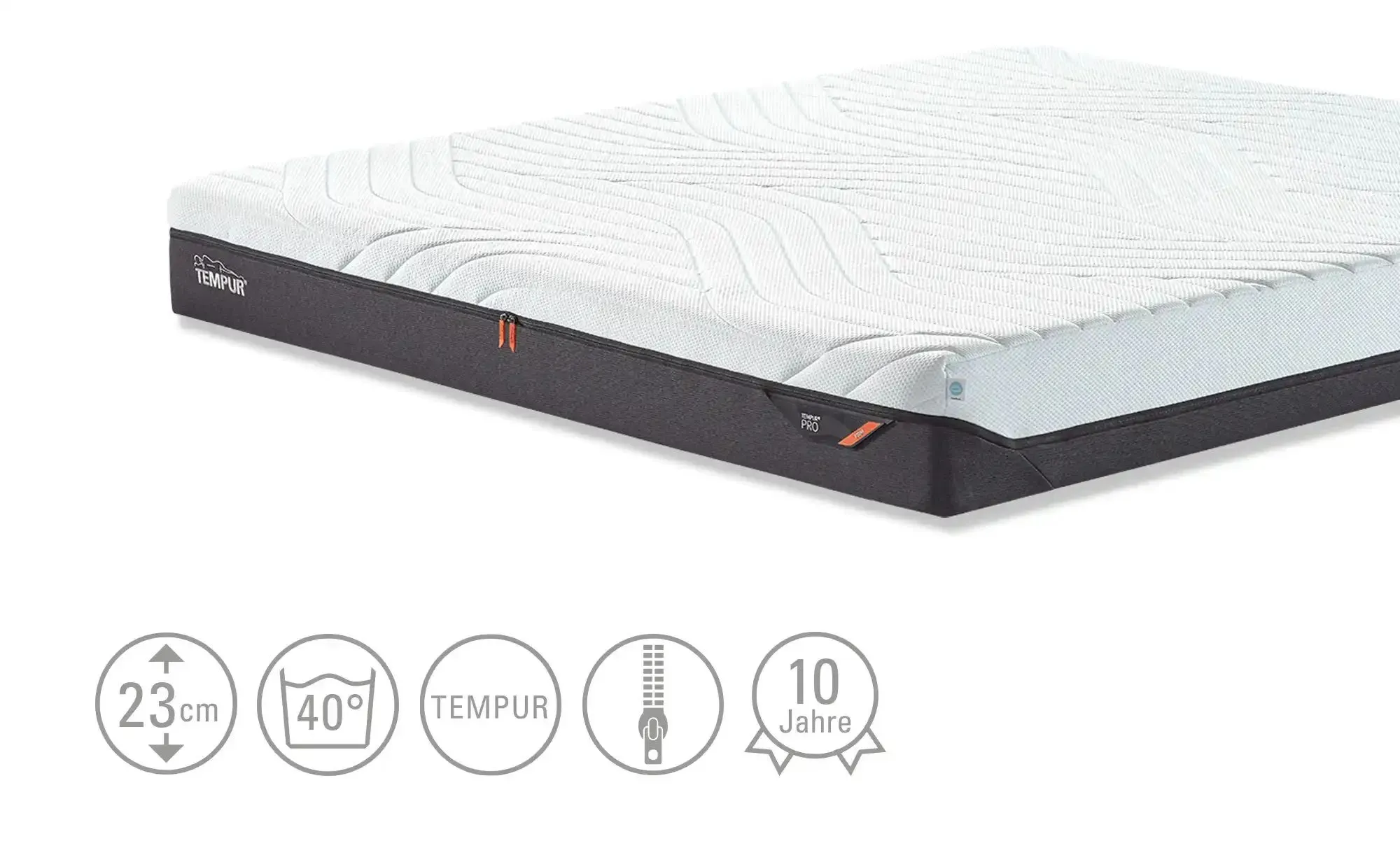 TEMPUR Viscoschaummatratze  Firm Pro CoolQuilt , weiß , Maße (cm): B: 160 H: 23