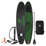 EISHAI SUP-Board Sharkbite Stand Up Paddle Board, 3 Meter Board mit ultraleichtem, 3-teiligem SUP-Paddel grün