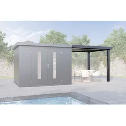 WOLFF FINNHAUS Terrasse »Finnhaus Style«, 3024 Anthrazit - grau