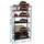 Simonrack Schwerlastregal, Lagerregal, 250x90x30 cm, Traglast pro Boden: 150 kg, 6 Stk., Stecken, Blau/Orange)