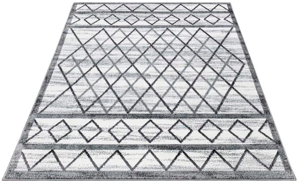 Carpet City Teppich »YOUNG964«, rechteckig, 11 mm Höhe, Moderner Jugend-Teppich mit Geo-Muster Carpet City grau B: 160 cm   1 St.