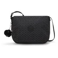 Kipling Earthbeat M Mittelgroße Umhängetaschen, Signature Emb (Schwarz)