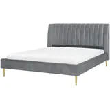 Beliani Marville 180 x 200 cm Grau