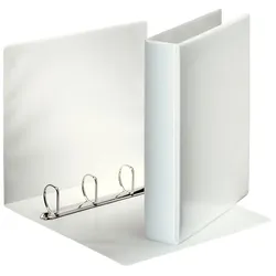 Esselte Ringbuch Präsentation, mit Taschen, A4, PP, 4 Ringe, 40 mm, weiss
