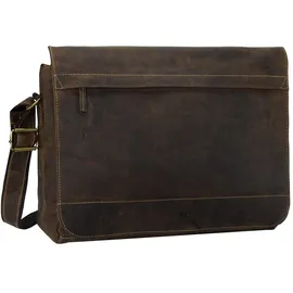 GREENBURRY Laptoptasche Vintage XXL Tasche (15.60"), Notebooktasche, Braun