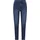 URBAN CLASSICS Skinny Open Hem Hochtaillierte Jeans Dark Blue Washed 27