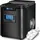 tillvex Eiswürfelmaschine Edelstahl Schwarz 12 kg - 24 h | Eiswürfelbereiter mit Timer und 2,2 Liter Wassertank | Ice-Maker LCD-Display & Selbstr... - Schwarz