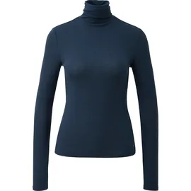 QS Leicht transparentes Rollkragenshirt Blau XL