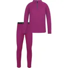 normani Thermohose Merino Oberteil „Nyapari“ und Merino Hose „Mackay“ Merino Skiunterwäsche Thermounterwäsche aus 100% Bio-Merinowolle rosa 134-140