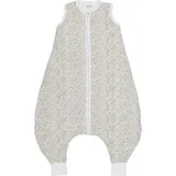 Meyco Baby Cheetah Schlafoverall Jumper, gefüttert (aus 100 % Baumwolle, mit Rundum-Reißverschluss, hautfreundlich, Faltenresistent, perfekte Passform, Größe: 104 cm), Taupe