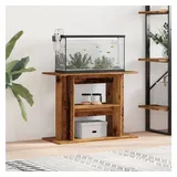 vidaXL Aquariumständer Altholz-Optik 80x35x60 cm Holzwerkstoff
