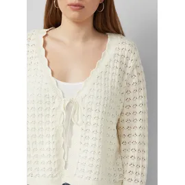 QS Strickjacke beige 52