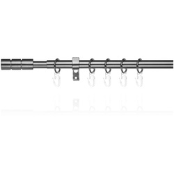 Lichtblick Gardinenstange Zylinder, 20 mm, ausziehbar, 1 läufig 130 - 240 cm