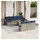 vidaXL Gartensofa-Set 11-tlg. grau Polyrattan