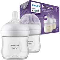 Philips Avent Flasche Natural mit Responsivschnuller 125ml, 2 Stück (Modell SCY900/02)