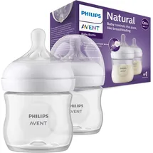 Philips Avent Flasche Natural mit Responsivschnuller 125ml, 2 Stück (Modell SCY900/02)