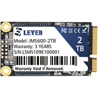 LEVEN JMS600 mSATA SSD 2TB 3D NAND SATA III 6 Gb/s, mSATA (30 x 50,9 mm) internes Solid State Drive