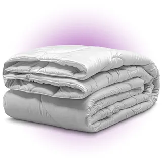 John Cotton New Way Ganzjahresdecke 135x200 | Warme und Atmungsaktive Allergiker Bettdecke - Weiß