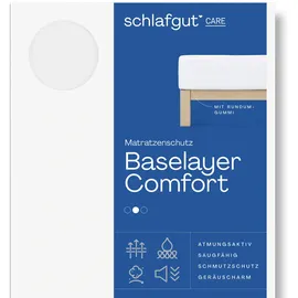 schlafgut Baselayer Comfort Matratzenschoner 180 x 200 cm weiß