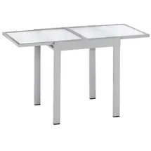 Merxx Balkonausziehtisch 130 x 65 x 75 cm silber/grau