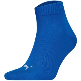 Puma Socken Quarter Plain 3er Pack Blau/Grau 39-42