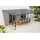 cazeboo Terrassenüberdachung Carport Kleo 550l300 Aluminium Grau