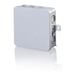 Legrand A01047 Abzweigdosen 100 x 100 x 40 mm, Grau, bis zu 12 Abschneid-Leitungseinführungen 1 - 10 Stück