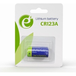 Gembird EG-BA-CR123-01 Haushaltsbatterie Einwegbatterie Lithium (1 Stk., CR123A), Batterien + Akkus