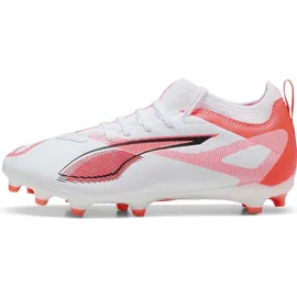 Puma Ultra 5 Match FG/AG Fußballschuhe Kinder 01 white/black/glowing red 33
