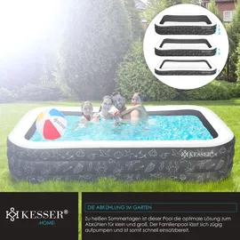 Kesser Aufblasbarer Pool 305 x 183 x 56 cm Anthrazit