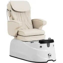 physa Fußpflegestuhl elektrisch - mit beleuchteter Fußwanne und Massagefunktionen - 105 W - 150 kg - creme PHY_PSC_03