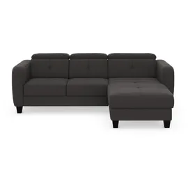 sit&more Ecksofa SIT & MORE "Belluci L-Form", grau (fango), B:247cm H:85cm T:170cm, Sofas, Ecksofa, inklusive Federkern, wahlweise mit Bettfunktion und Bettkasten