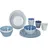 Bo-Camp Mix & Match Geschirrset 16 Stück blau