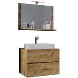 VCM my bath Badmöbel-Set Lendas M 915200 honig-eiche 61,0 x 52,0 x 134,0 cm