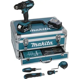 Makita DHP482RFX9 inkl. 2 x 3 Ah + Alukoffer + 96-tlg. Zubehör