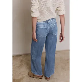 street one studio Mid Waist Wide Leg Jeans, im Loose Fit light Blue wash, 30 - 30W / 30L