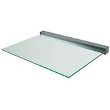 Glasprofi24 Freitragendes Vordach HLO-GUB1, Glasdach für Haustür ~ 160cm